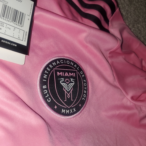 Men's Inter Miami CF Lionel Messi Adidas Pink La Noche Official Jersey - Picture 5 of 6
